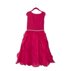 Chic Baby Dressy Satin and Chiffon Petal Skirt Party Dress, Size Girls 10